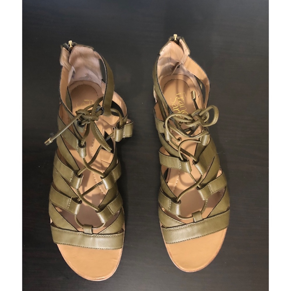 Franco Sarto Brisbane Green Sandals Size 8.5 - Picture 8 of 8